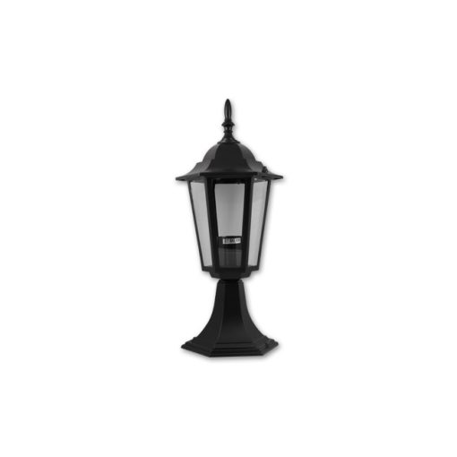 LED Victoria fekete, kültéri állólámpa, E27-es foglalattal