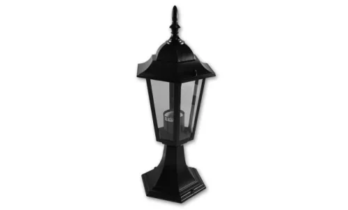LED Victoria fekete, kültéri állólámpa, E27-es foglalattal