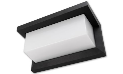 LED Lagos 12W-os natúr fehér, fekete oldalfali lámpa