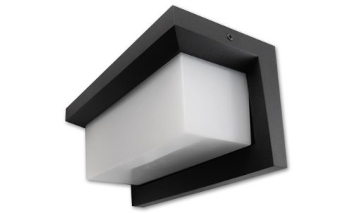 LED Lagos 12W-os natúr fehér, fekete oldalfali lámpa