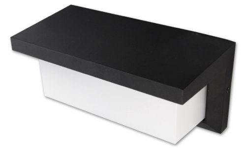 LED Lagos 12W-os natúr fehér, fekete oldalfali lámpa