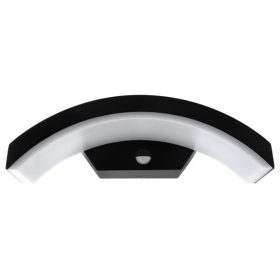   LED Bella 9 W-os, mozgásérzékelős fekete oldalfali lámpa