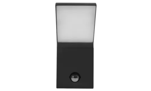 LED Clark 12 W-os natúr fehér, fekete fali lámpa mozgásérzékelős