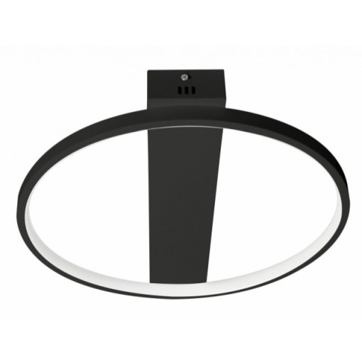 Fekete Minimál 33 W-os, 40x6 cm LED távirányítós mennyezeti lámpa
