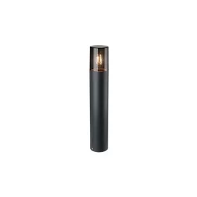   LED Denver kerek, kerti 50 cm-es fekete színű állólámpa, E27-es foglalattal