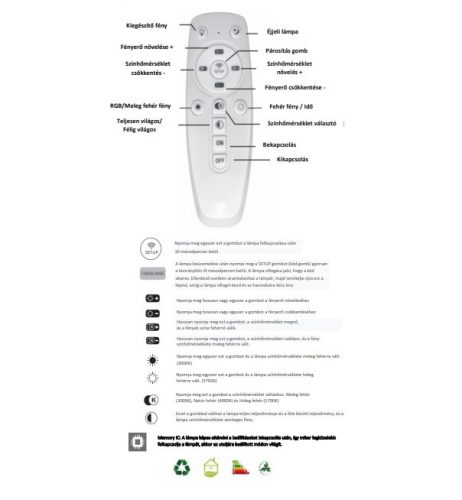 Lucero Ryder 130W LED mobil applikációval is vezérelhető lámpa