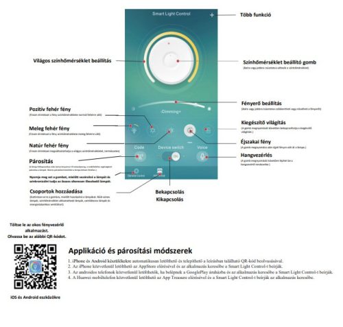 Lucero Ryder 130W LED mobil applikációval is vezérelhető lámpa