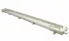 LED 120 cm-es armatúra 2x18 W-os víztiszta fedéllel LED fénycsövekkel