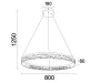 ALIANZ LED DESIGN KRISTÁLYCSILLÁR FÜGGŐLÁMPA+vezérlés 60W