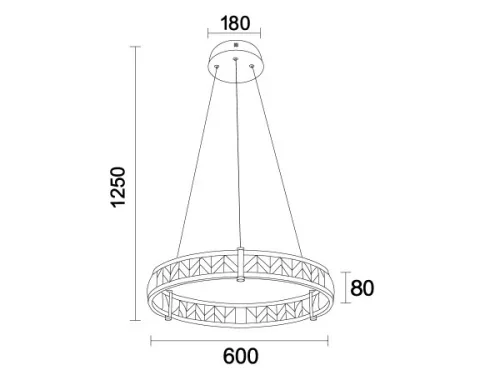 ENRIQUE LED DESIGN KRISTÁLYCSILLÁR FÜGGŐLÁMPA+vezérlés 40W