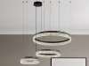 THALIA LED DESIGN KRISTÁLYCSILLÁR FÜGGŐLÁMPA+vezérlés 120W