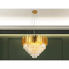 PLAZA LED DESIGN KRISTÁLYCSILLÁR FÜGGŐLÁMPA 9x40W