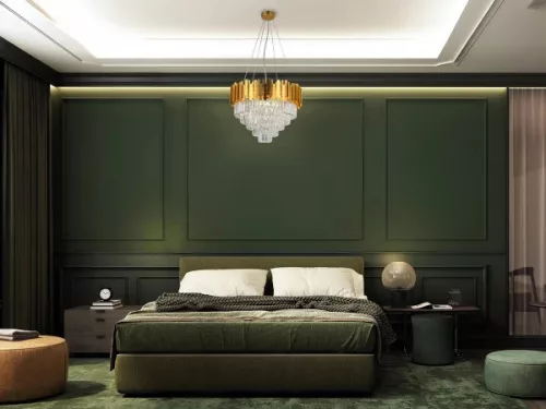 PLAZA LED DESIGN KRISTÁLYCSILLÁR FÜGGŐLÁMPA 9x40W