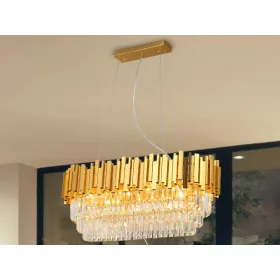 PLAZA LED DESIGN KRISTÁLYCSILLÁR FÜGGŐLÁMPA 10x40W