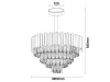 CARLOS LED DESIGN KRISTÁLYCSILLÁR MENNYEZETI LÁMPA 9x40W