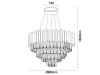 CARLOS LED DESIGN KRISTÁLYCSILLÁR FÜGGŐLÁMPA 11x40W
