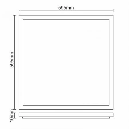 LED PANEL 40W/595X595/SMD/4500K/WH