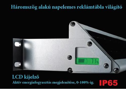  Napelemes reklám és hírdetőtábla világító 120cm