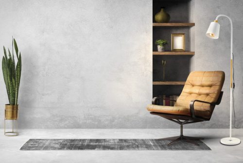 Design állólámpa, Berge Vienna fa/fehér színű állítható magassággal 1xE27-es foglalattal