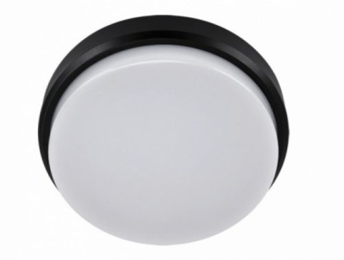 Strühm Aron 18 W-os ø210 mm kerek natúr fehér, fekete mennyezeti lámpa IP65-ös védettségű