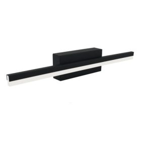   Strühm Aspen 9W, 4000K, fekete tükör feletti lámpa IP44-es védettségű