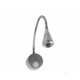 Strühm Kugu Lori 3 W-os natúr fehér, ezüst fali lámpa