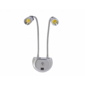 Strühm Florya-6 LED natúr fehér, króm fali lámpa