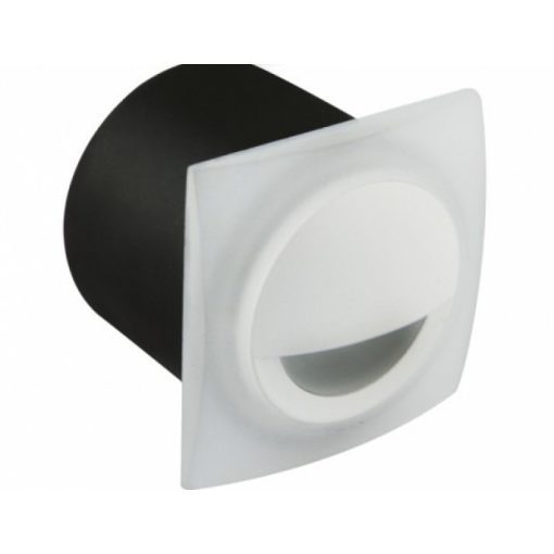 Strühm Kami négyzet alakú, natúr fehér, fehér beltéri LED-es lépcsővilágítás