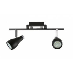   Strühm Kinga fekete/króm 2-es mennyezeti lámpa, GU10-es foglalattal