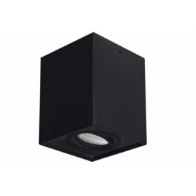 Strühm Hary D szögletes fekete keret, GU10-es foglalattal