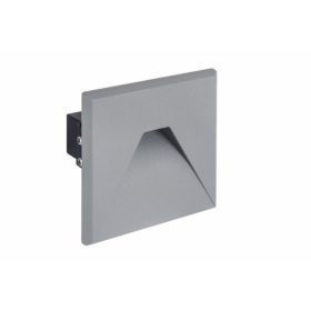   Strühm Kurs D Led süllyesztett négyzet alakú, natúr fehér, szürke LED-es lépcsővilágítás