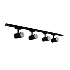   Strühm Luter fekete 4-es mennyezeti lámpa, GU10-es foglalattal