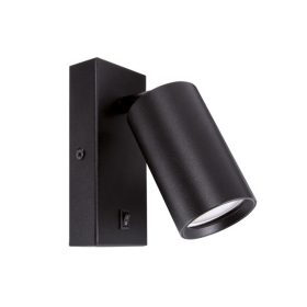   Strühm Daria WLL henger alakú fekete fali lámpa, GU10-es foglalattal