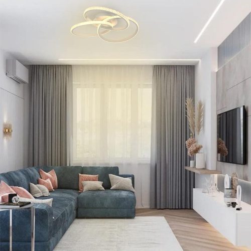 LED DESIGN MENNYEZETI LÁMPA+VEZÉRLÉS 70W