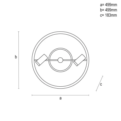 LED mennyezeti lámpa + távvezérlő 60W - TA1333/B