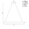 LED DESIGN KRISTÁLYCSILLÁR FÜGGŐLÁMPA+vezérlés 80W