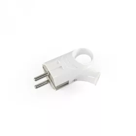   Videx Titanum fehér színű földelt dugvilla oldalt kivezetéssel és fogantyúval 16A