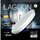 Lagoon 24 W-os ø320 mm kerek natúr fehér mennyezeti lámpa IP44-es védettségű