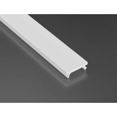 Tejfehér PVC takaróprofil Keskeny 1 méteres profilokhoz