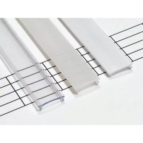 Tejfehér PVC takaróprofil Keskeny 2 méteres profilokhoz