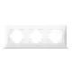 Videx Binera fehér színű hármas vízszintes keret