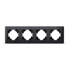 Videx Binera fekete színű négyes vízszintes keret 