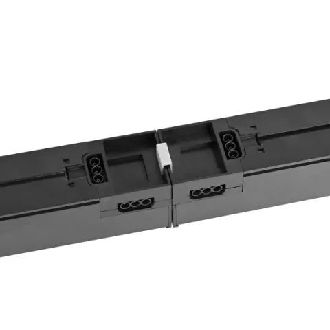Design LED moduláris Videx 50 W-os, 120 cm-es, 5000 K, fekete színű lámpa a BNL02 sorozathoz