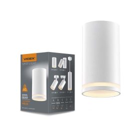   Videx Carmelo fehér mennyezeti lámpa keret, GU10-es foglalattal