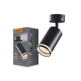   Videx MARTIN fekete mennyezeti lámpa keret, GU10-es foglalattal