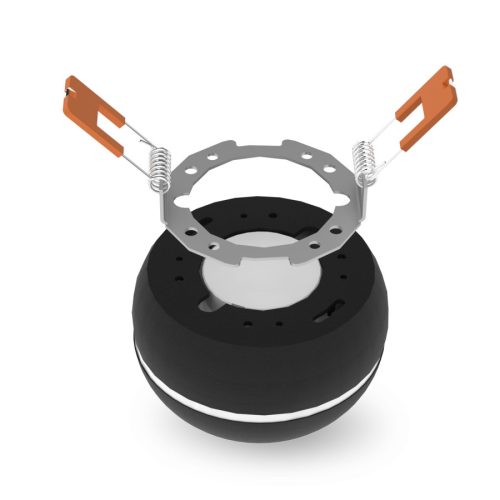 Videx fekete mennyezetre/süllyeszthető keret, fényforrás nélkül