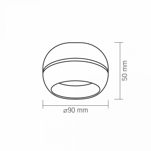 Videx fehér mennyezetre/süllyeszthető keret, fényforrás nélkül