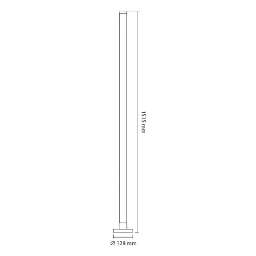 Videx 10W-os RGB+W 150 cm-es állólámpa