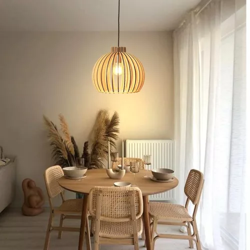 TÖMÖR FA LÁMPA  E27/330