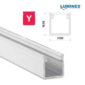   Led profil led szalagokhoz Magas falú  fehér 1 méteres alumínium